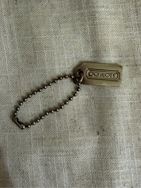 Coach Silver Metal Hang Tag